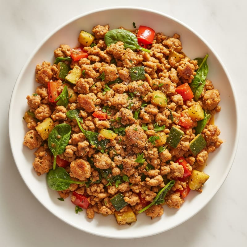 Ground Turkey and Vegetable Skillet