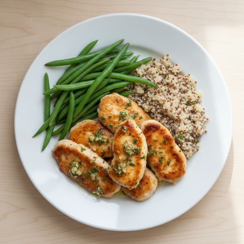 Pan-Seared Chicken with Garlic Herb Butter