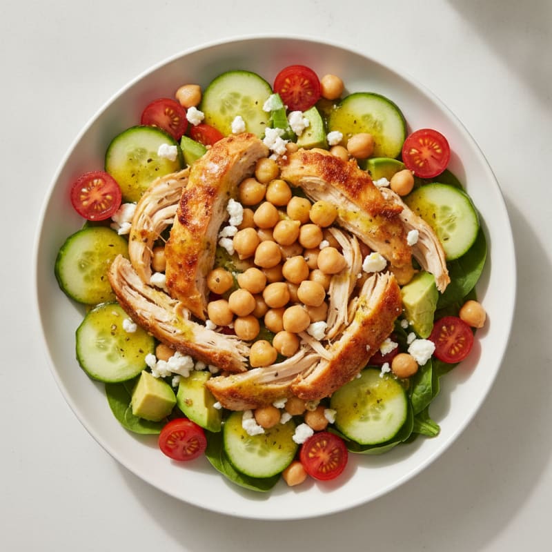 Chicken and Chickpea Protein Bowl