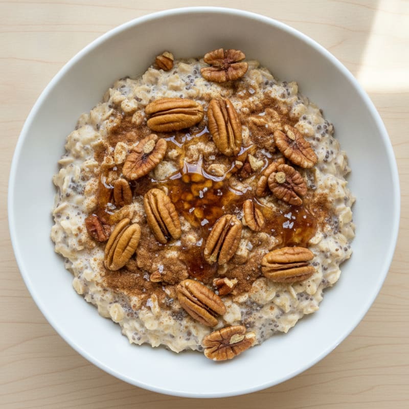 Maple Pecan Overnight Oats