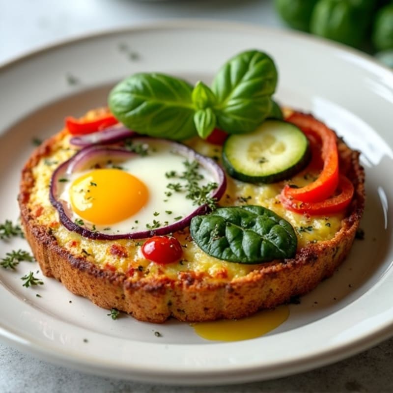 Herb-Roasted Vegetable and Goat Cheese Frittata