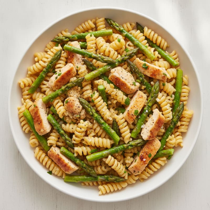 Lemon Herb Pasta Salad with Asparagus