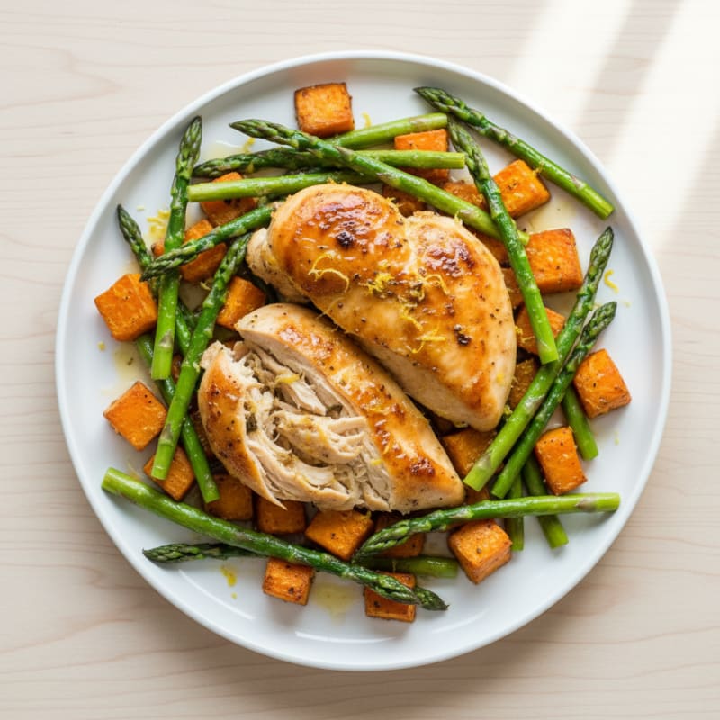 Tender Lemon-Herb Roasted Chicken and Veggies