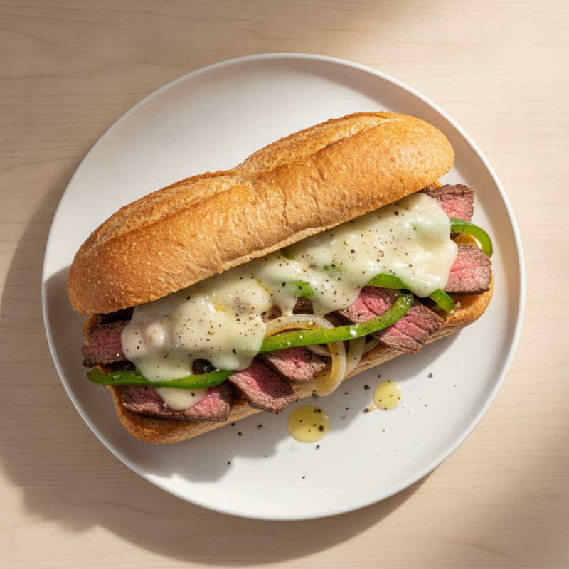 Philly Steak and Provolone Sandwich
