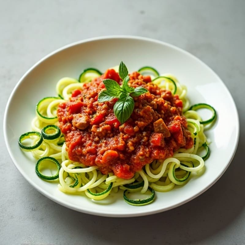 Protein-Packed Turkey Bolognese with Zucchini Noodles