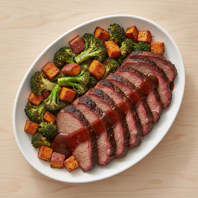 Texas Smoked Brisket with BBQ Glaze