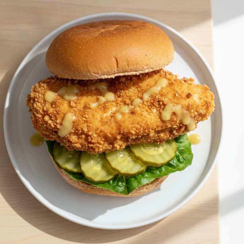 Buttermilk Fried Chicken Sandwich with Pickles