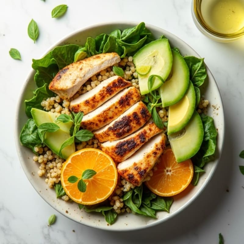Fresh Citrus-Cucumber Mock-tini Bowl