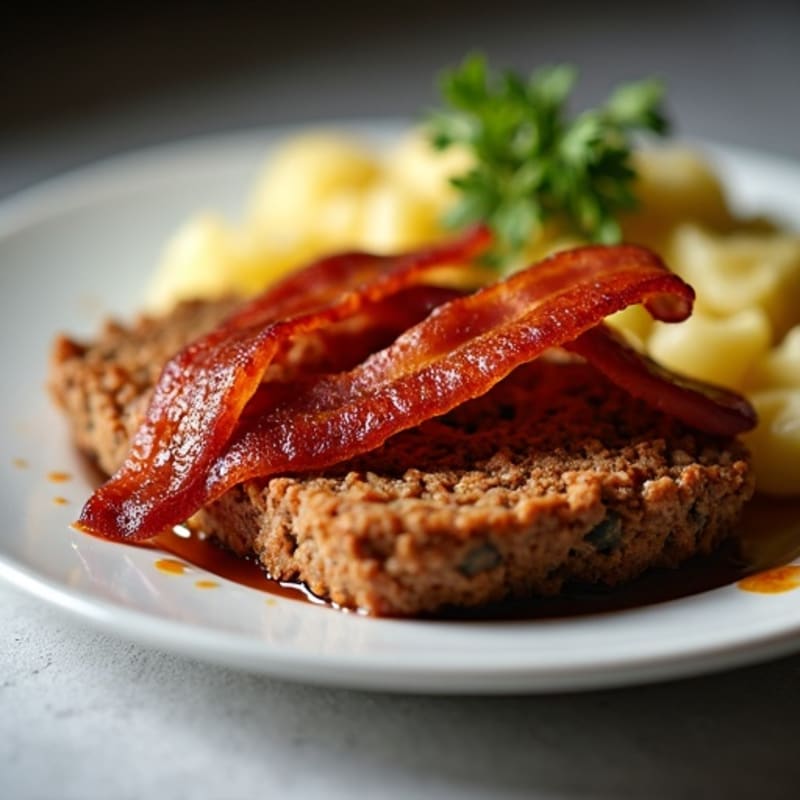 Lean Meatloaf with Smoky BBQ and Crispy Bacon