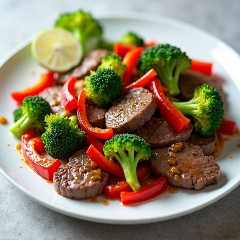 Savory Ginger Beef and Crisp Broccoli Stir-Fry