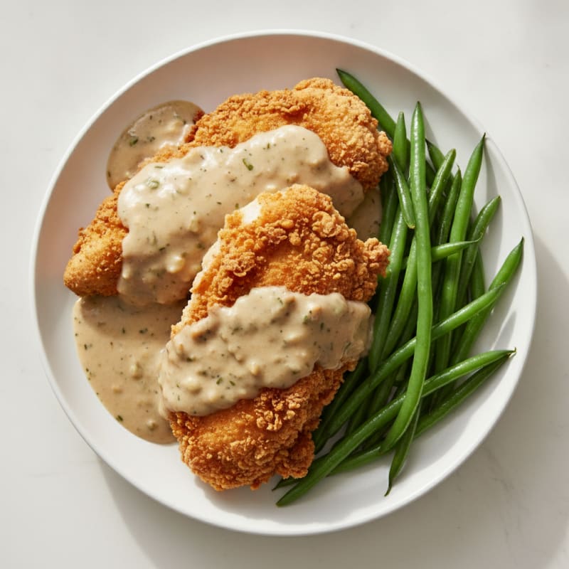 Buttermilk Fried Chicken with Creamy Gravy
