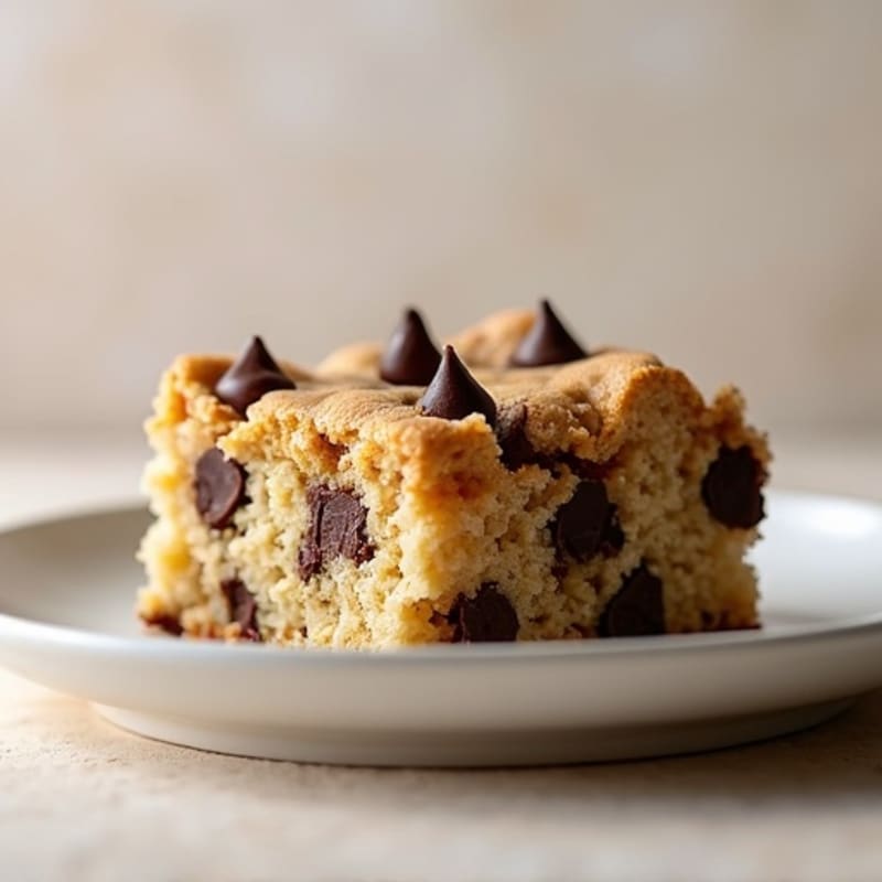 Protein-Packed Almond Flour Chocolate Chip Cookie Cake