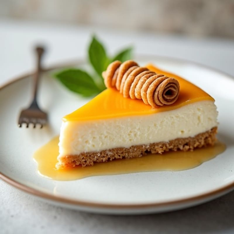 High-Protein Greek Yogurt Cheesecake with Vanilla Whey