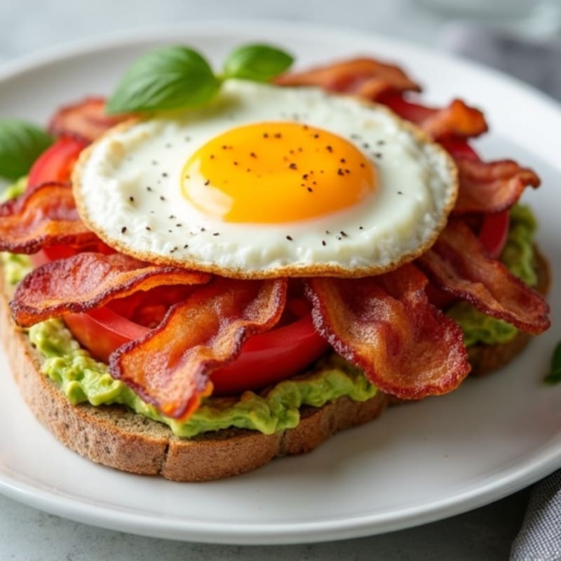 Crispy Turkey Bacon and Smashed Avocado Sandwich