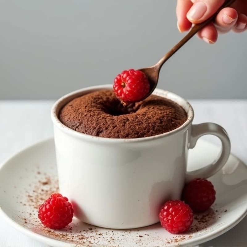 Fluffy Chocolate Protein Mug Cake