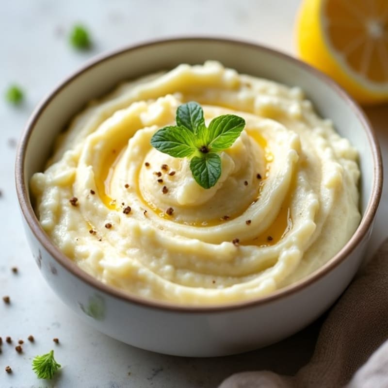 Creamy Cauliflower Mash with Roasted Garlic