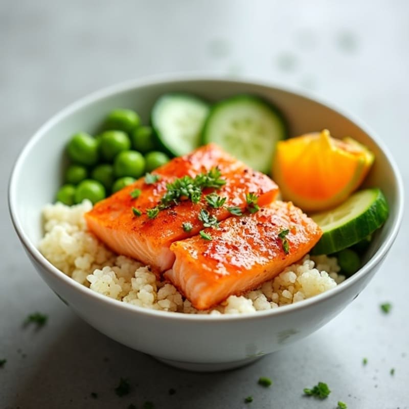 Fresh Citrus-Soy Salmon Poke Bowl
