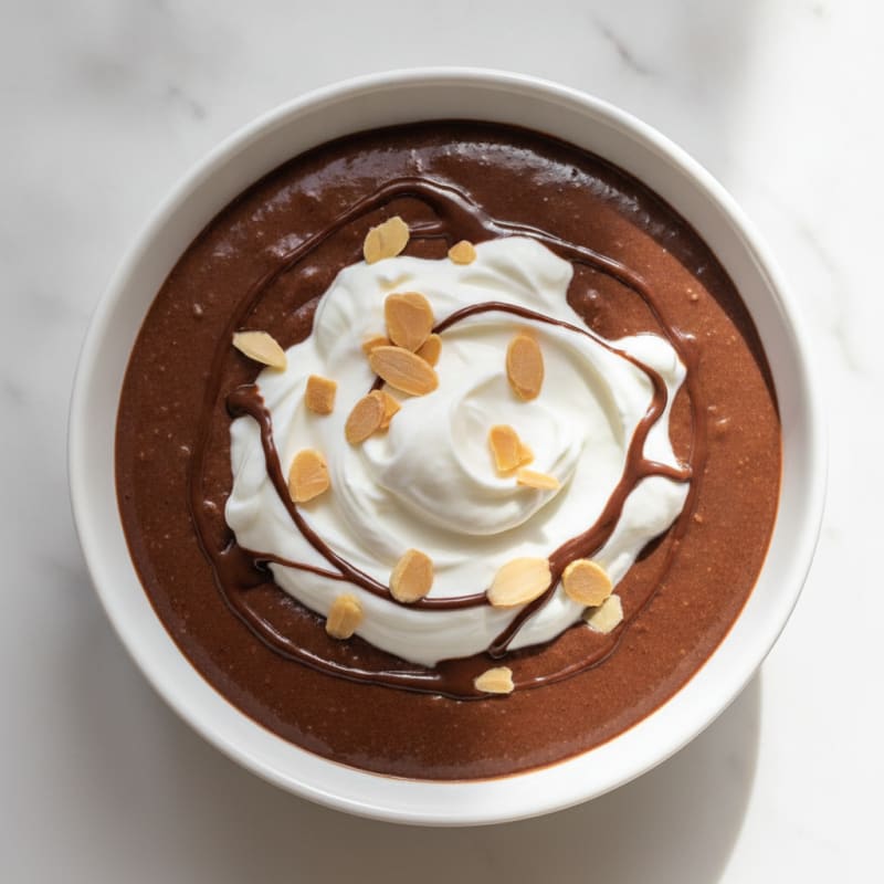 Silky Chocolate Protein Pudding with Greek Yogurt