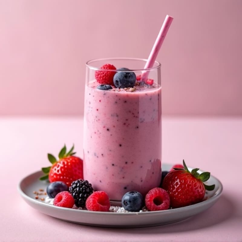 Creamy Berry Protein Smoothie