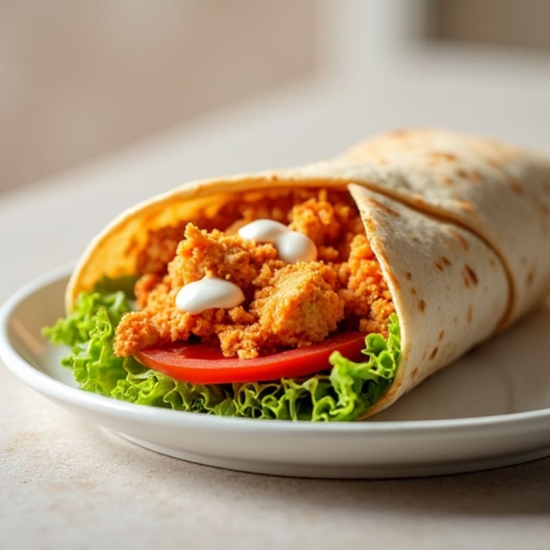 Crispy Buffalo Chicken Ranch Wrap