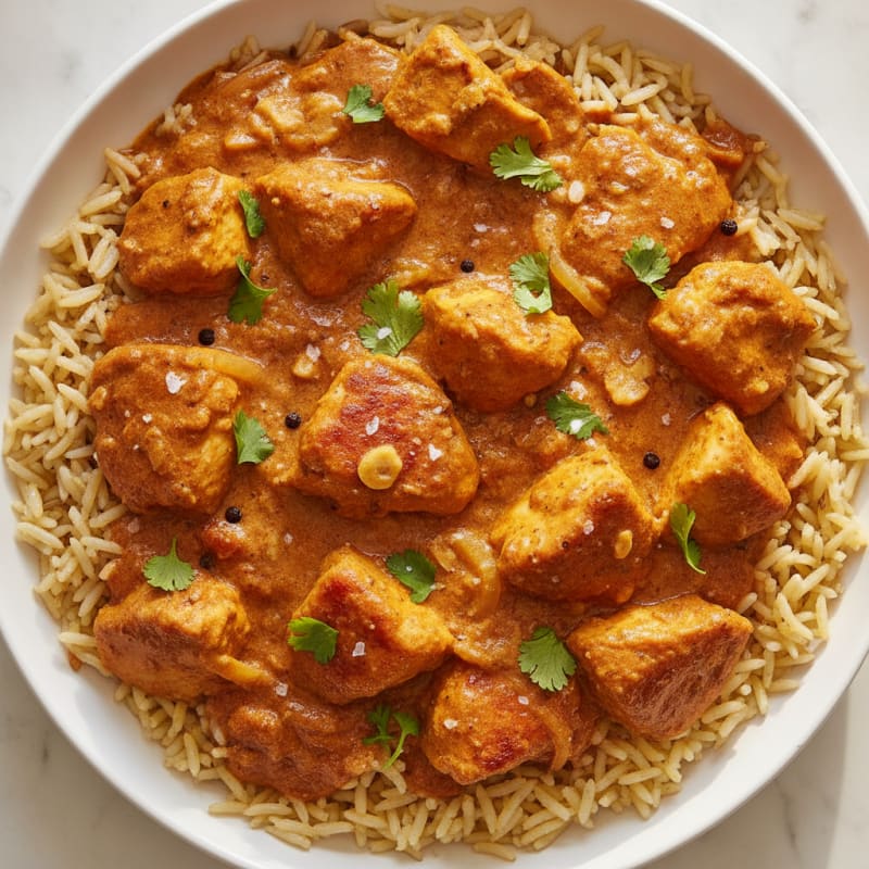 Spiced Butter Chicken with Basmati Rice