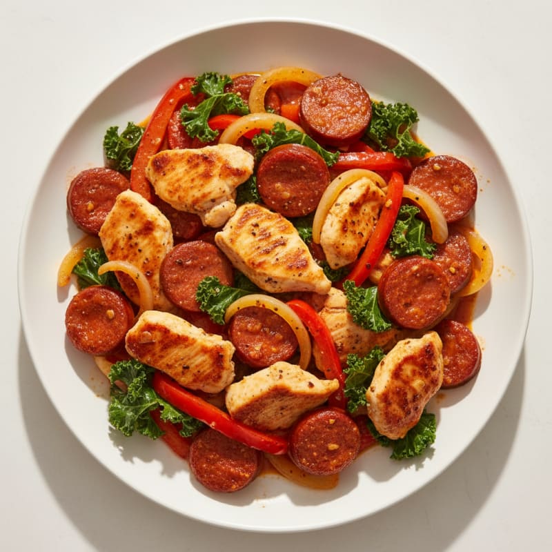 Smoky Chorizo and Chicken Stir-Fry