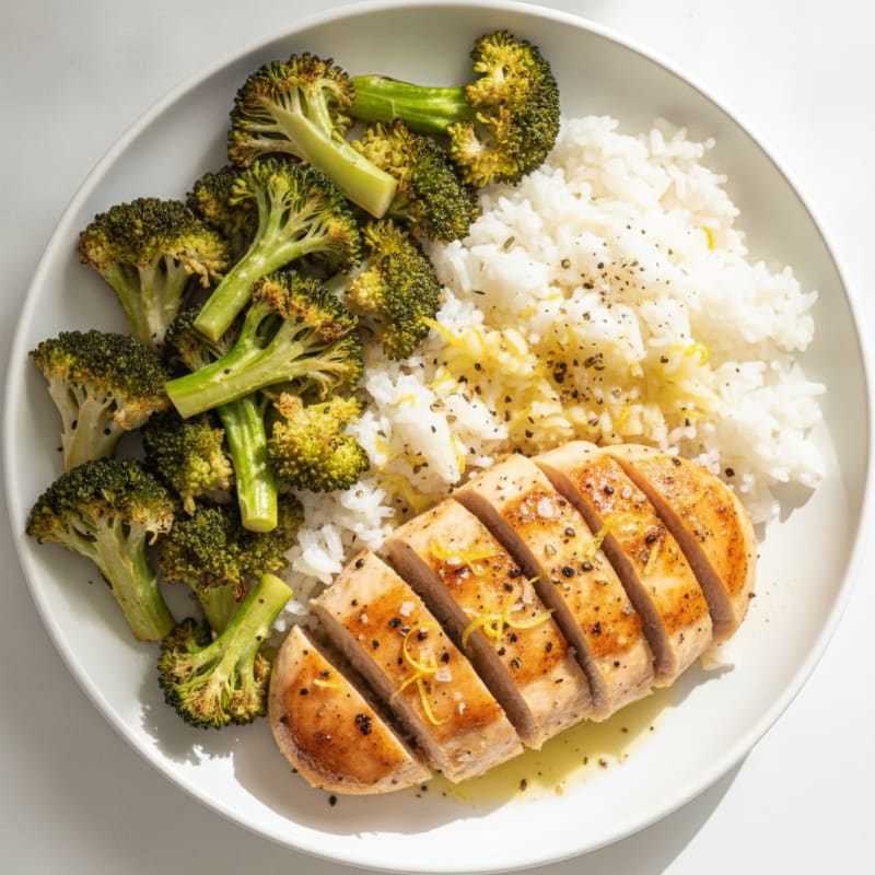 Lemon Herb Chicken with Roasted Broccoli