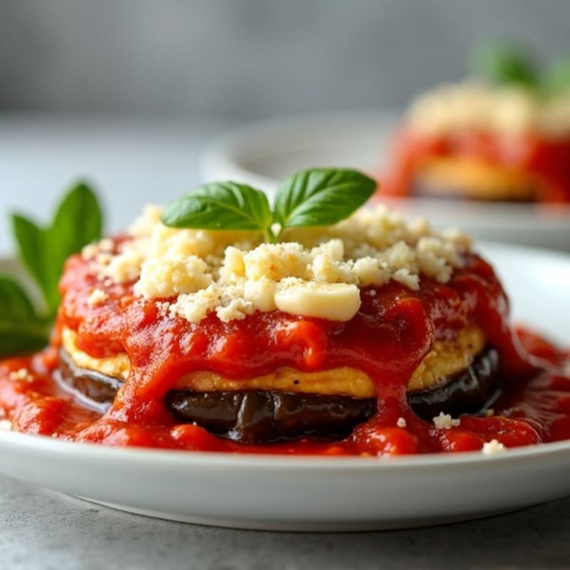 Healthy Baked Eggplant Parmesan