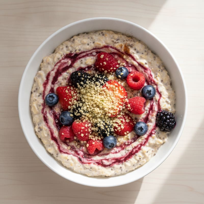 Protein-Packed Berry Overnight Oats