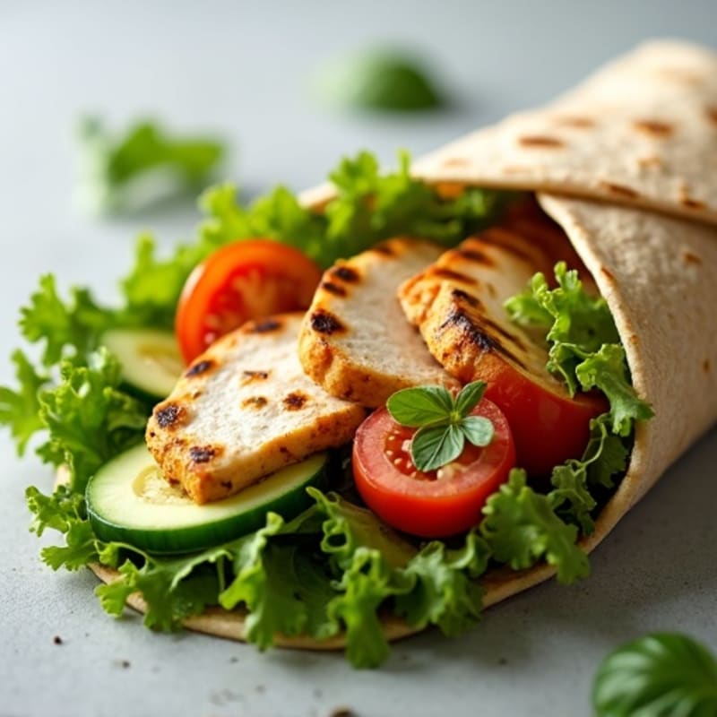 Fresh Herb Grilled Chicken Wrap