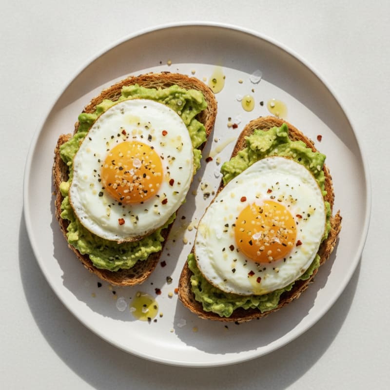 Baked Egg and Avocado Toast