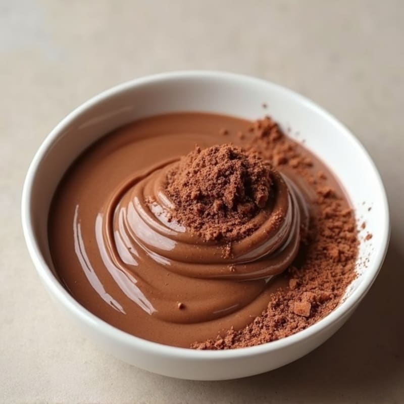 Silky Chocolate Protein Pudding with Almond Butter