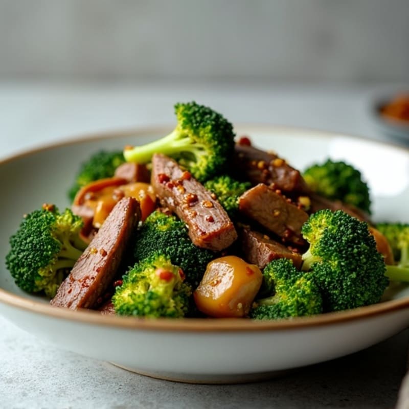 Quick Savory Beef and Crispy Broccoli Stir-Fry