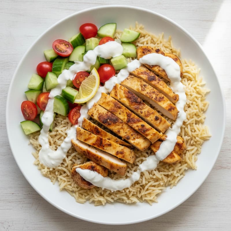 Chicken Shawarma Rice Bowl