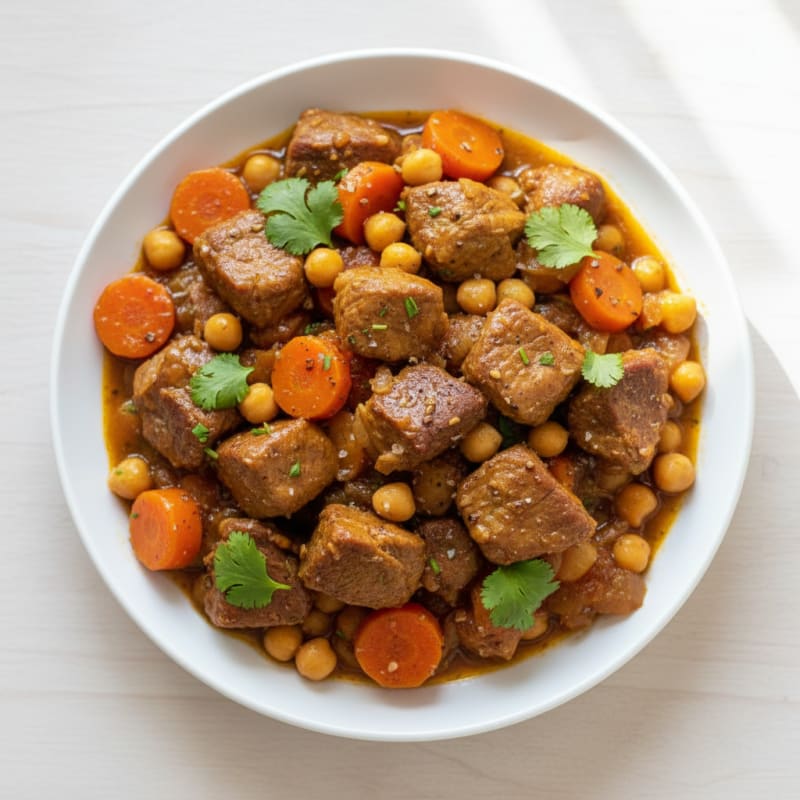 Spiced Lamb Tagine with Apricots