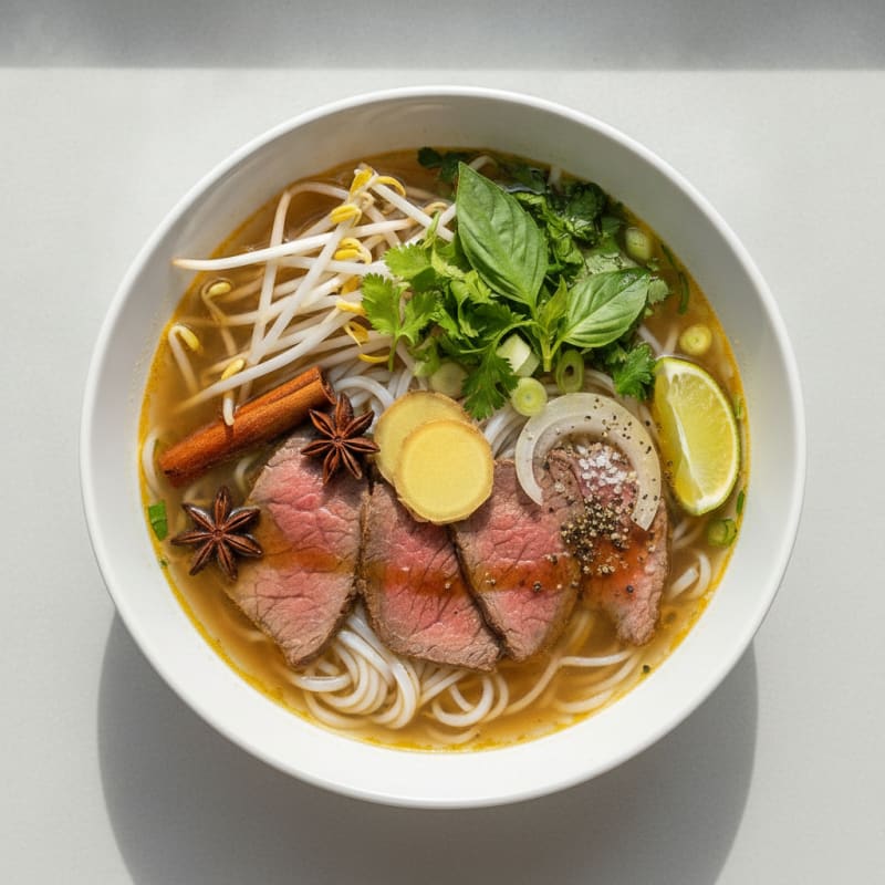 Vietnamese Beef Noodle Soup (Pho)