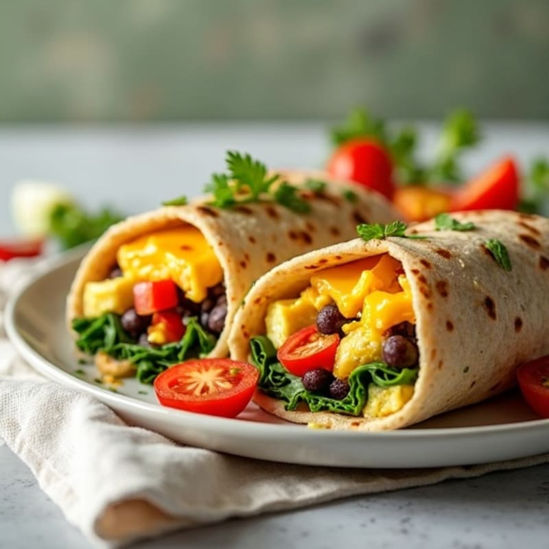 Protein-Packed Southwest Scrambled Egg Burrito