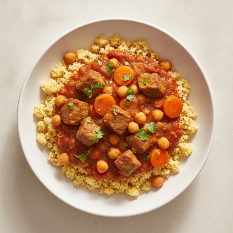 Moroccan Lamb Tagine with Couscous