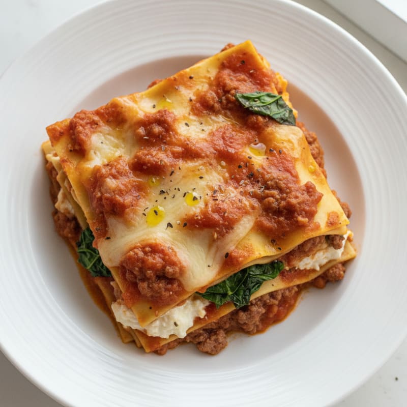 Classic Italian Beef Lasagna Bake