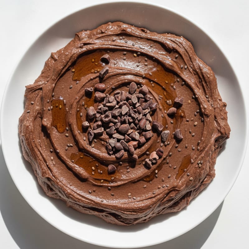 Chocolate Protein Mousse with Chia Seeds