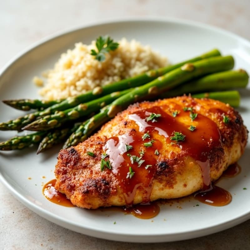 Crispy Teriyaki Chicken with Roasted Asparagus