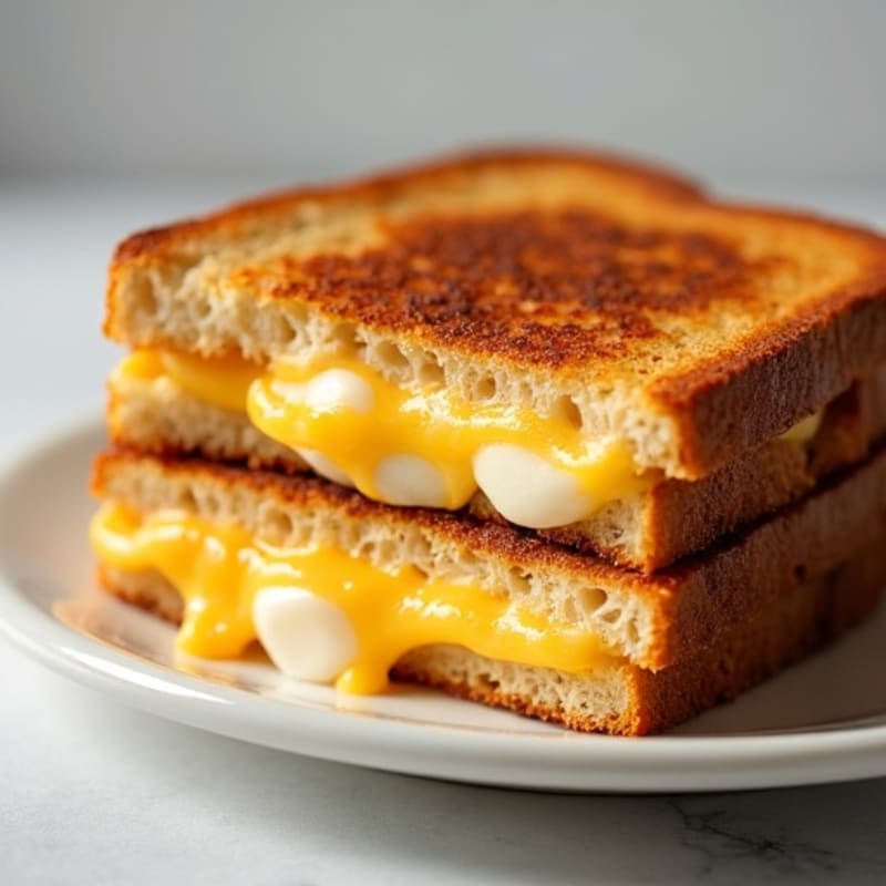Crispy Three-Cheese Sourdough Melt