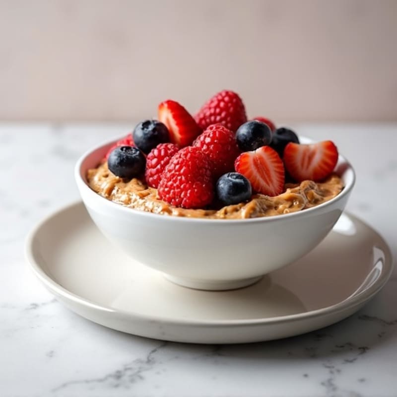 Greek Yogurt Protein Bowl with Berries and Almond Butter
