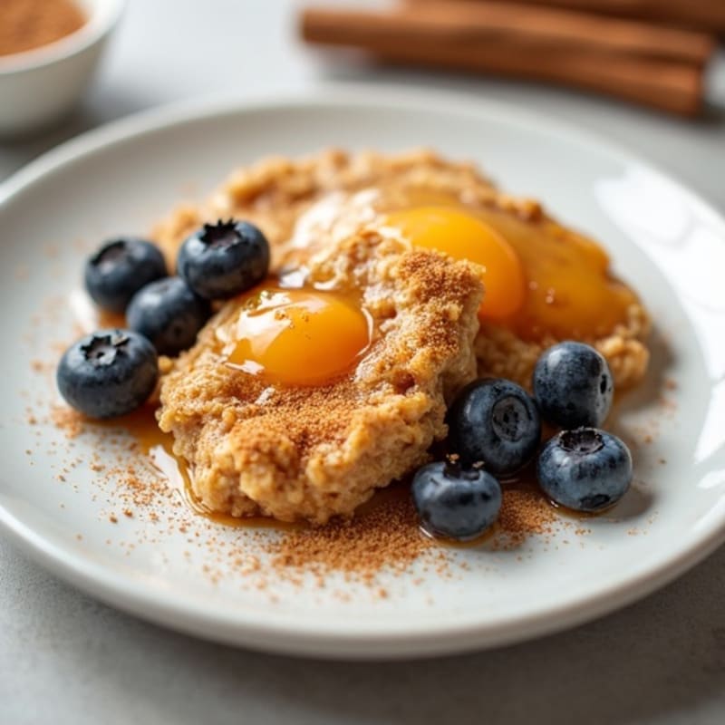 Cinnamon-Maple Baked Protein Oatmeal