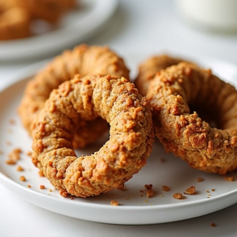 Protein-Packed Maple Almond Baked Oat Rings