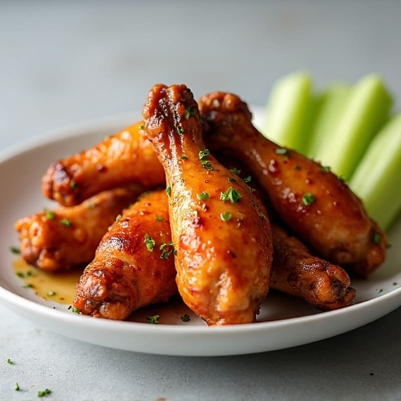 Crispy Honey-Glazed Roasted Chicken Wings