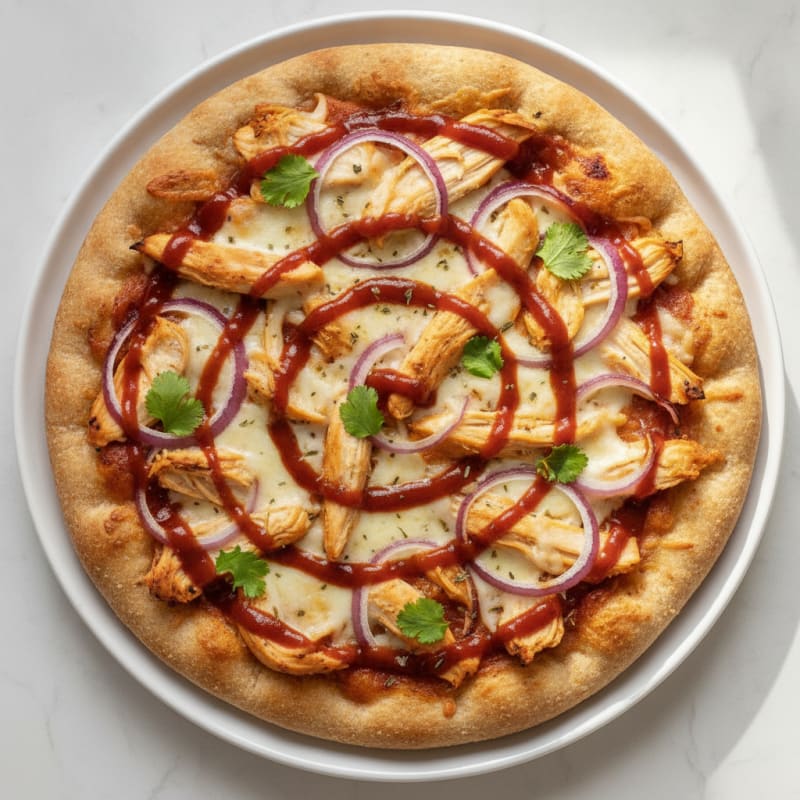 High-Protein BBQ Chicken Pizza