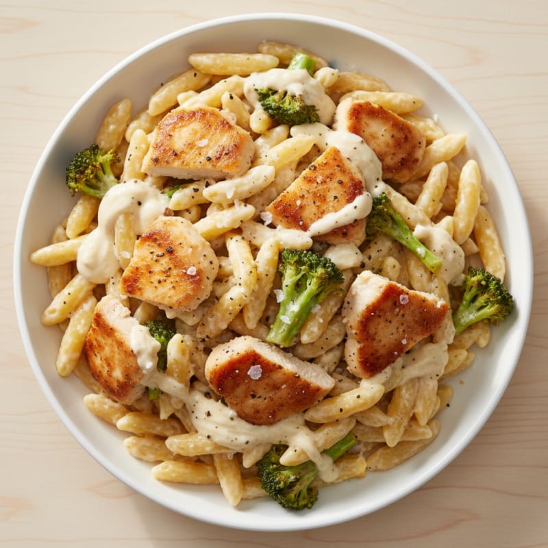 Creamy Garlic Broccoli Alfredo Pasta