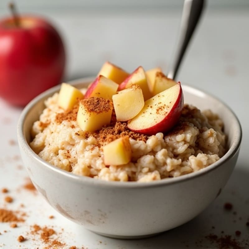Protein-Packed Apple Cinnamon Steel Cut Oats