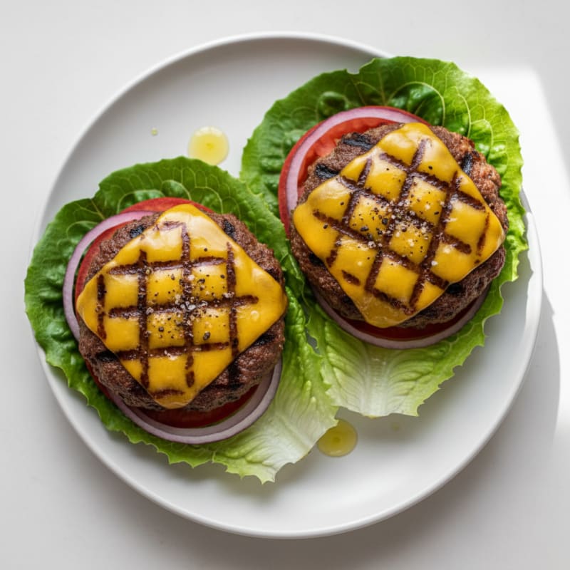 Smoky Grilled Beef & Cheddar Burgers